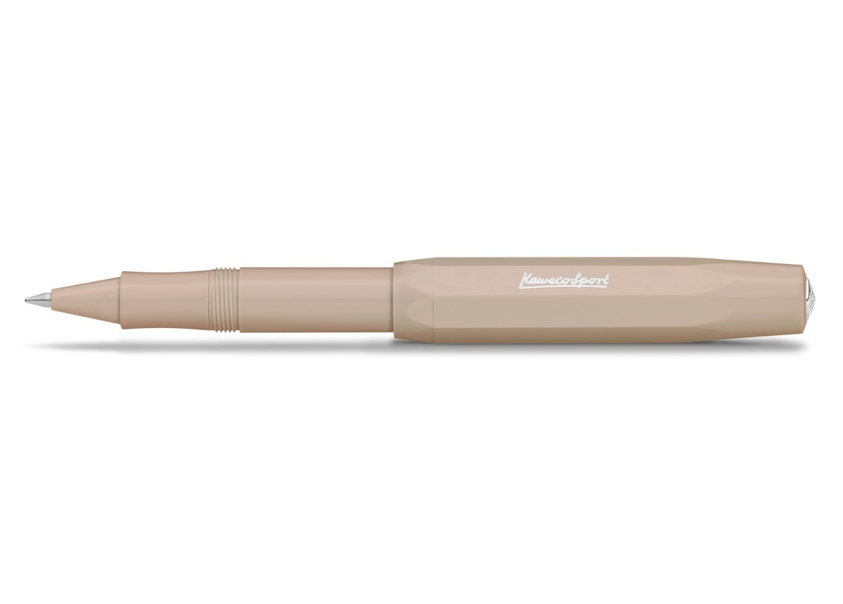 Caneta esferográfica com tampa Sport Skyline Especial Kaweco cappuccino e cromada 1