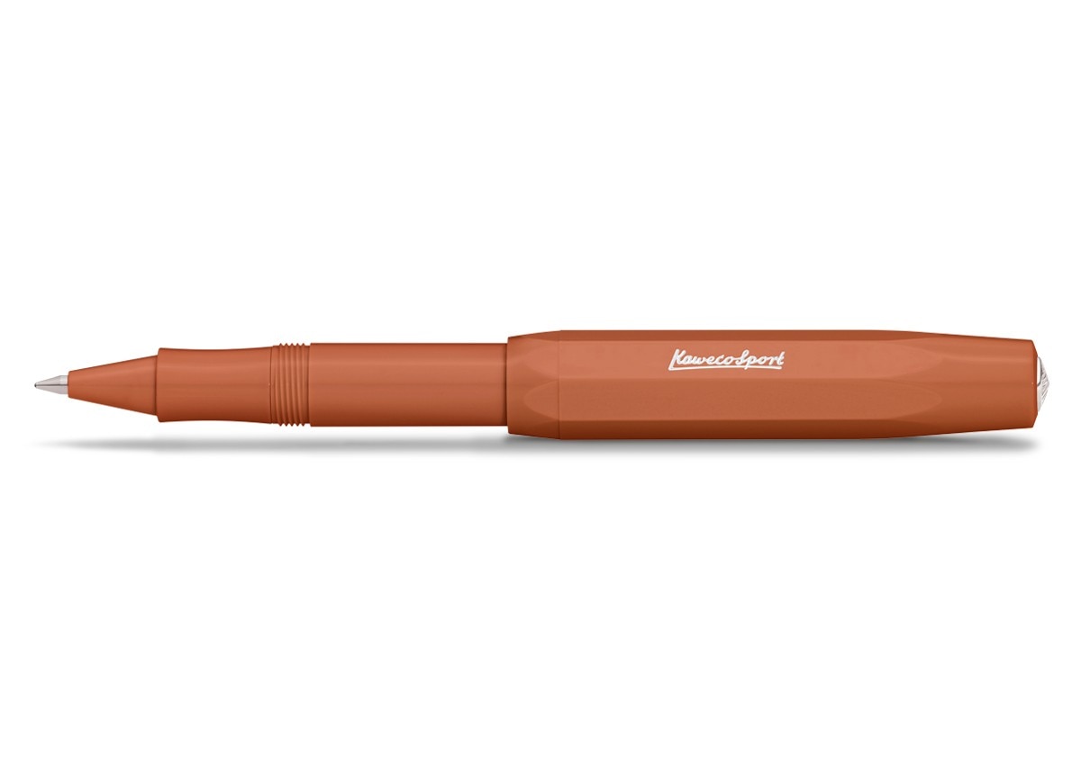 Imagem 0 de Caneta esferográfica com tampa Sport Skyline Especial Kaweco terracota e cromada
