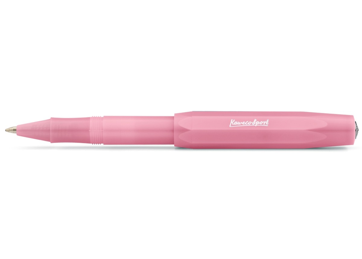 Caneta esferográfica com tampa Sport Frost Especial Kaweco rosa translúcido 1