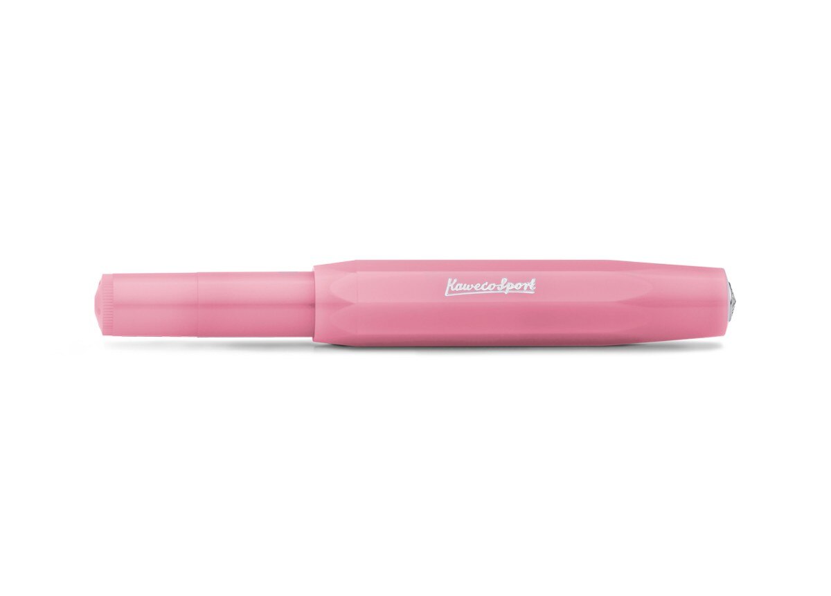 Caneta esferográfica com tampa Sport Frost Especial Kaweco rosa translúcido 2