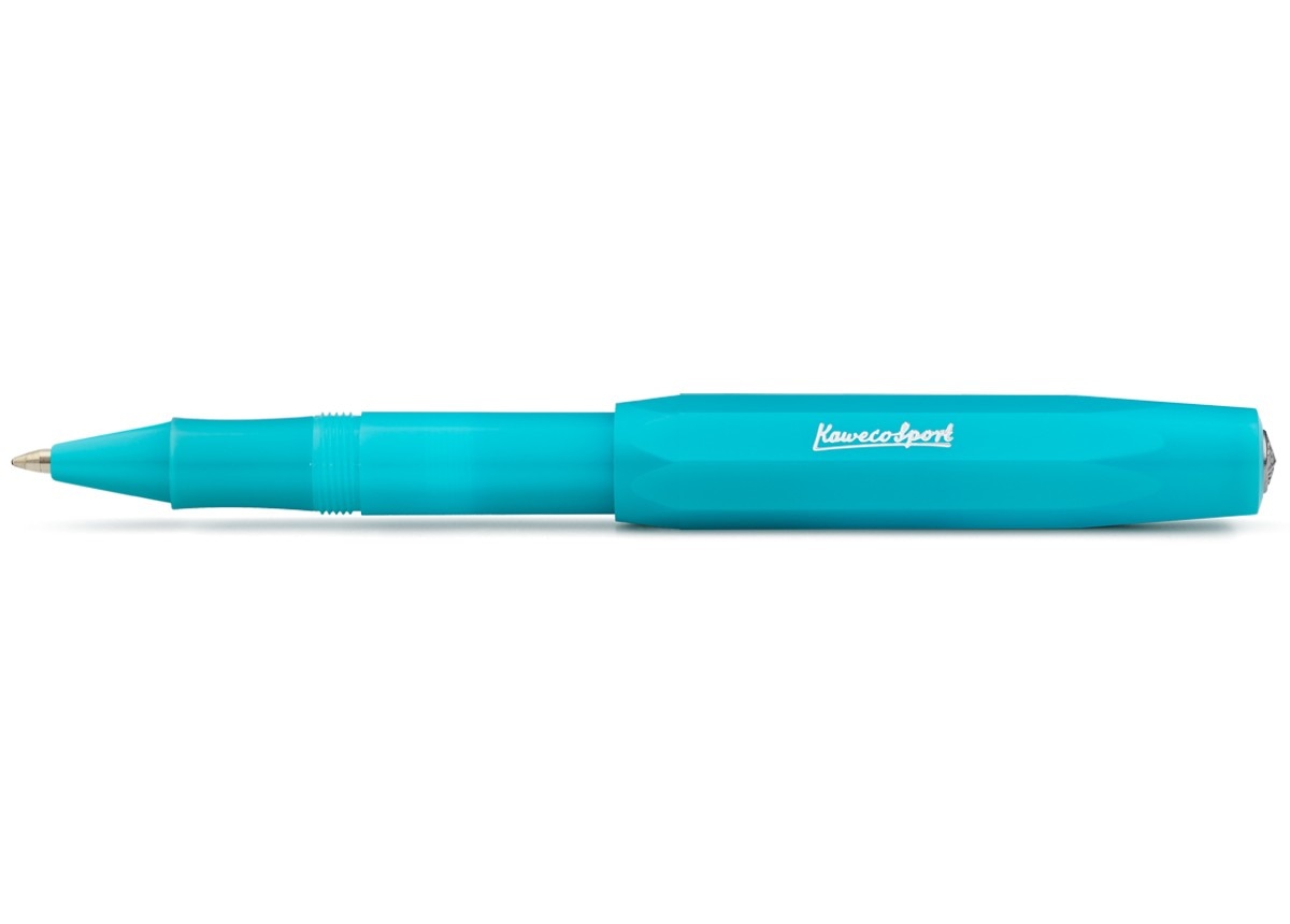Caneta esferográfica com tampa Sport Frost Especial Kaweco azul celeste translúcido 1