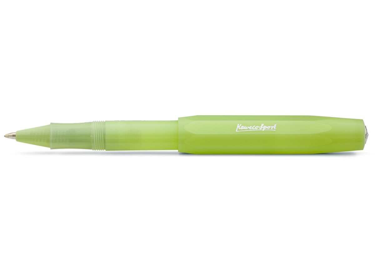 Caneta esferográfica com tampa Sport Frost Especial verde translúcido 1