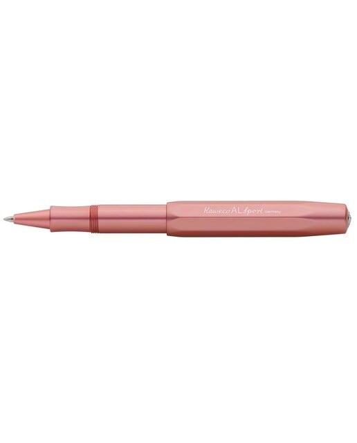 Caneta esferográfica com tampa Alu Sport Kaweco rosa pastel e alumínio 1