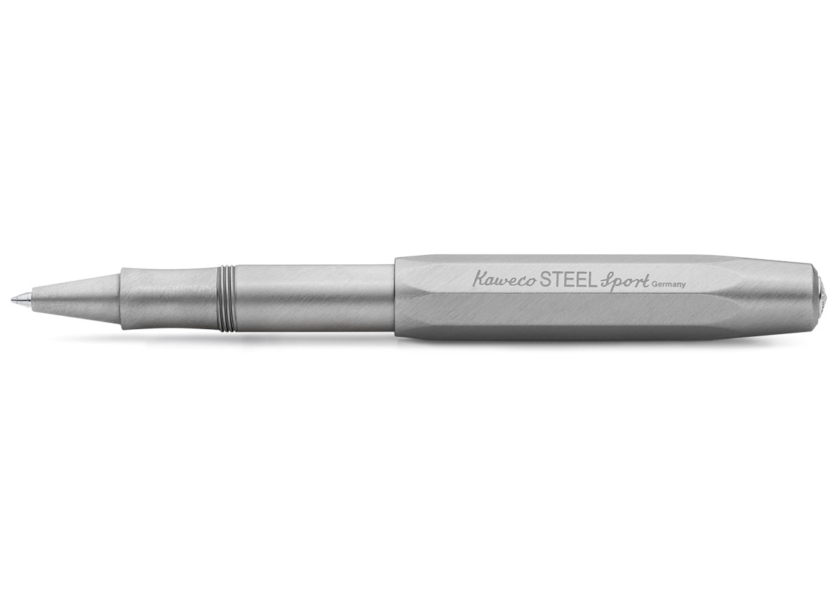 Caneta esferográfica com tampa Sport Kaweco de aço inoxidável 1