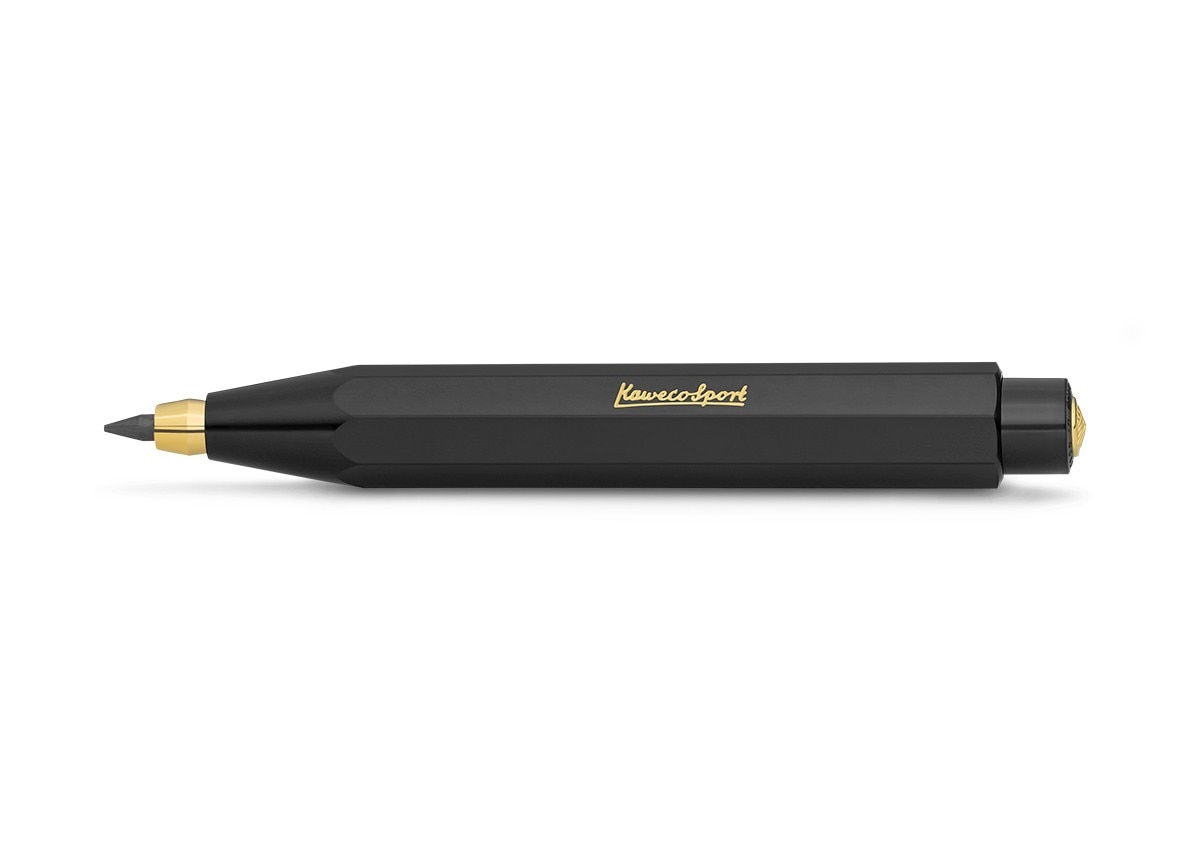 Lapiseira 3,2 mm Sport Classic Kaweco preta e dourada 1
