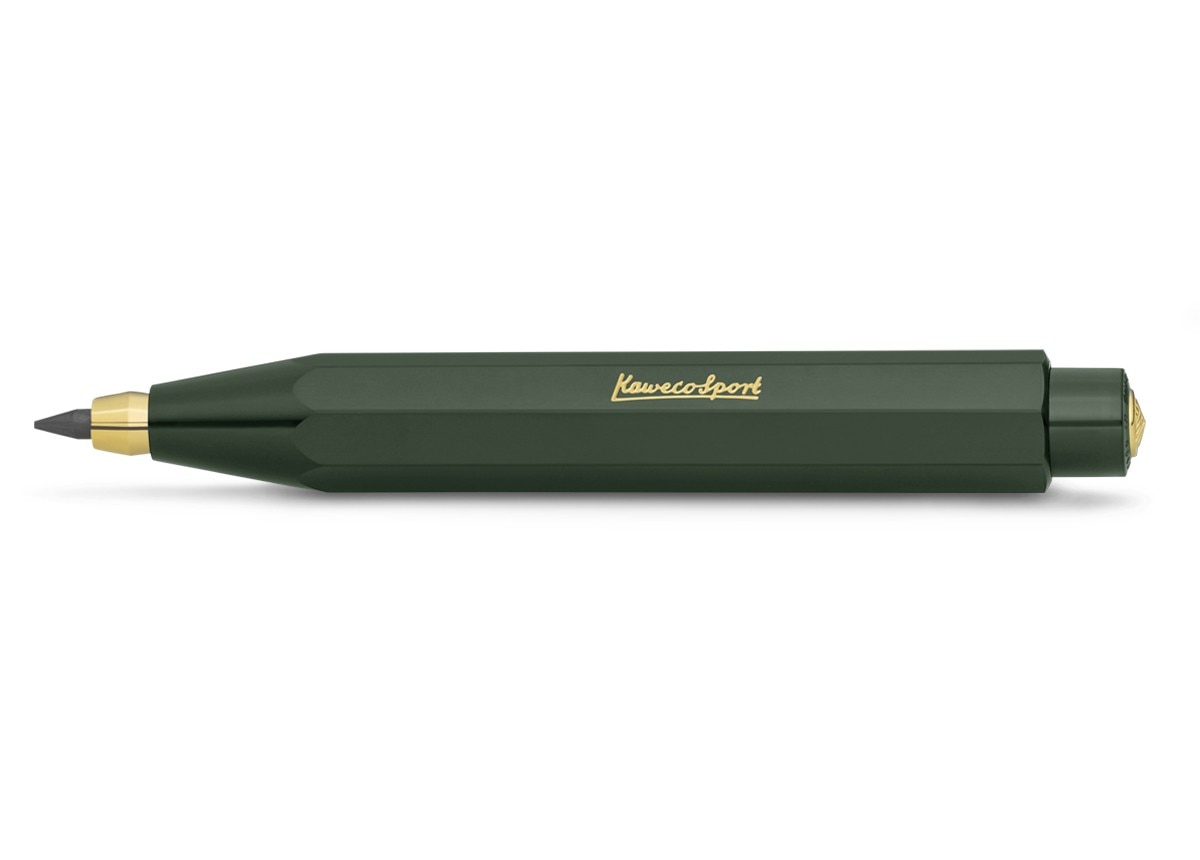 Lapiseira 3,2 mm Sport Classic Especial Kaweco verde e dourada 1