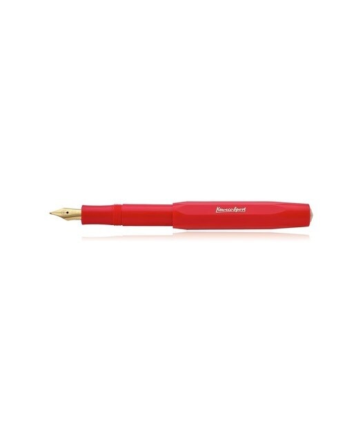 Caneta de aparo Sport Classic Especial Kaweco vermelha e dourada 1