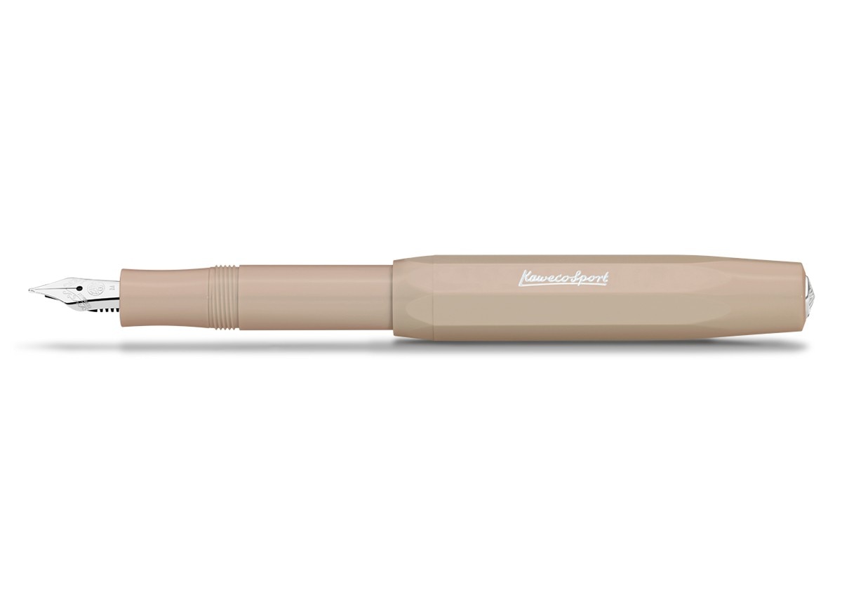 Caneta de aparo Sport Skyline Especial Kaweco cappuccino e cromada 1