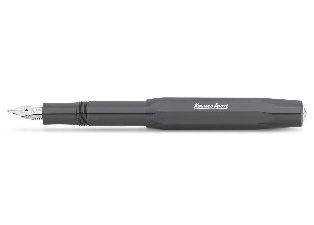 Caneta de aparo Sport Skyline Especial Kaweco cinzenta e cromada 1