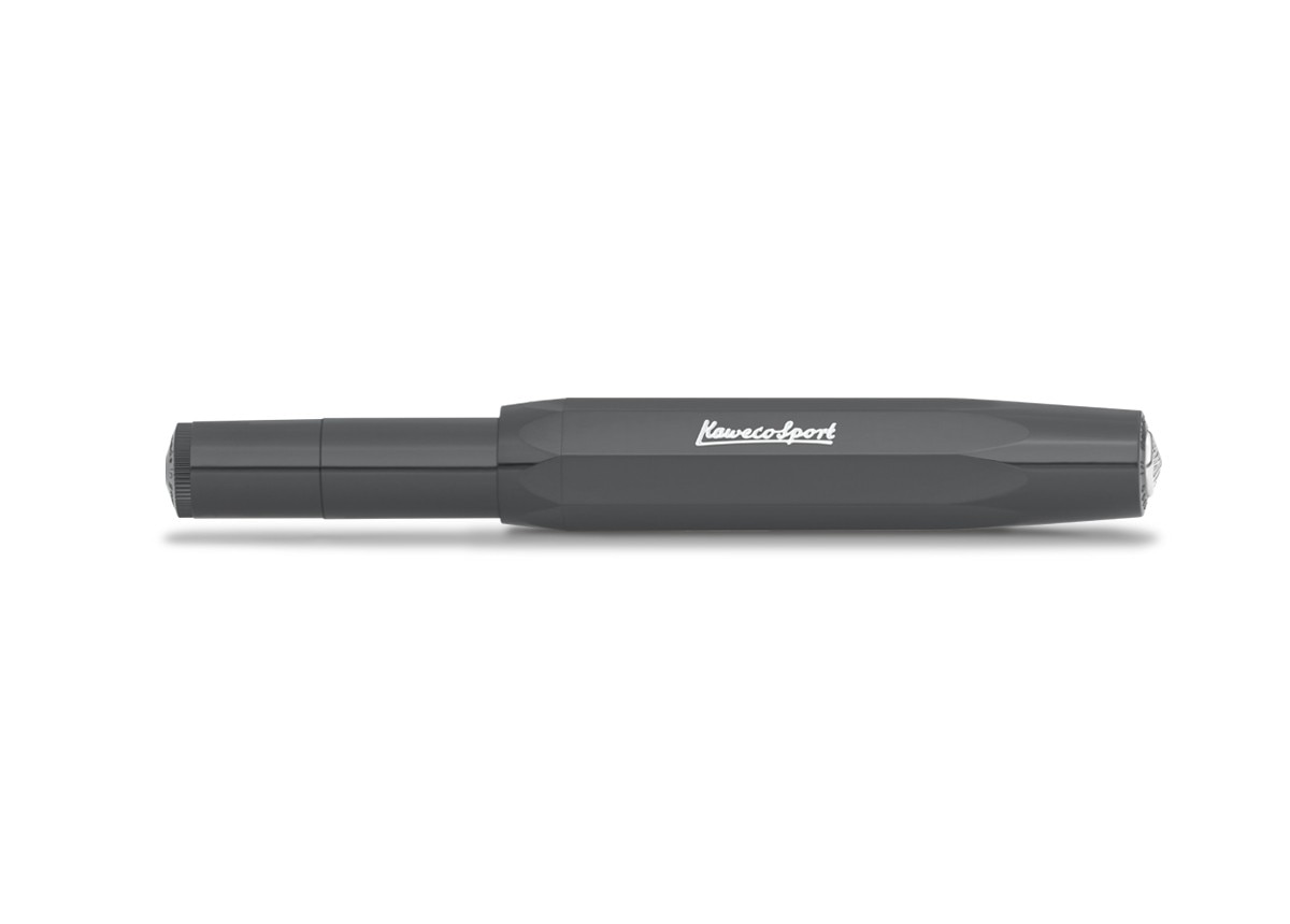 Caneta de aparo Sport Skyline Especial Kaweco cinzenta e cromada 2
