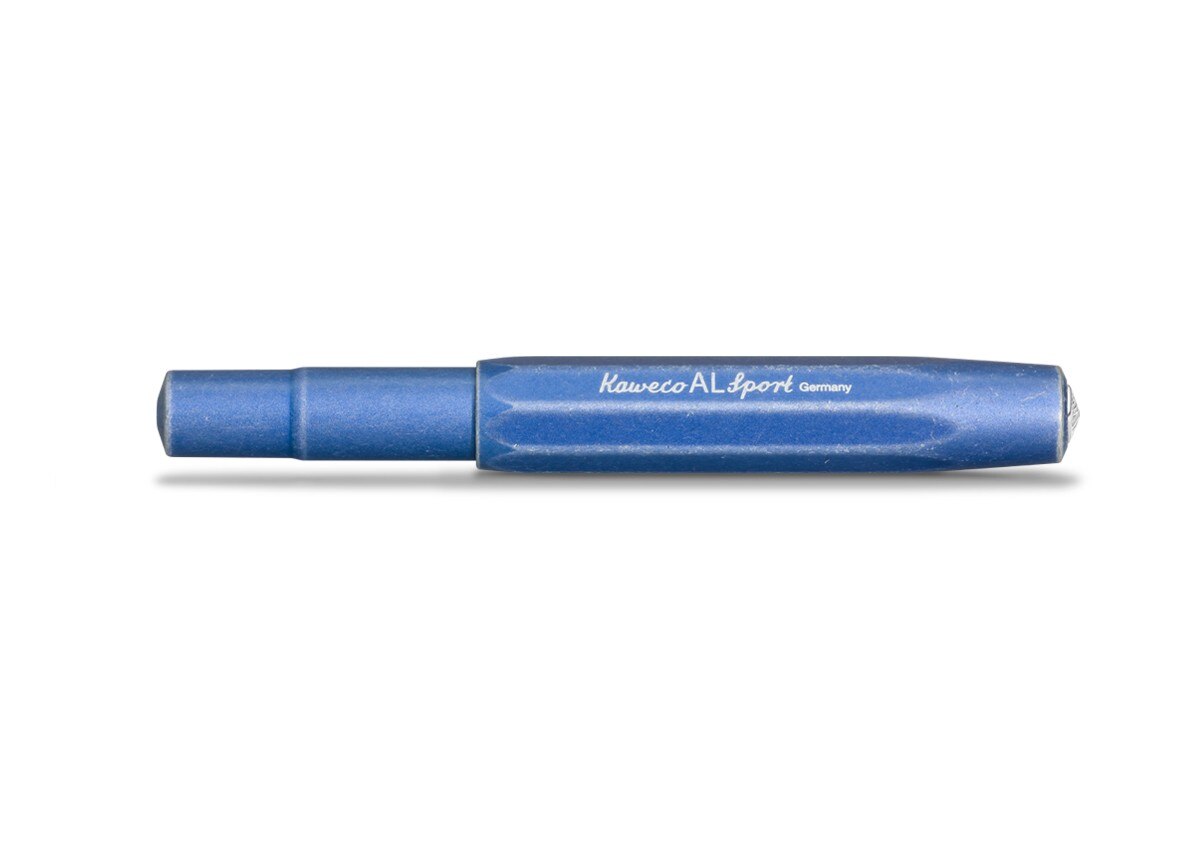 Caneta de aparo Alu Sport Kaweco Jeans azul e alumínio 2
