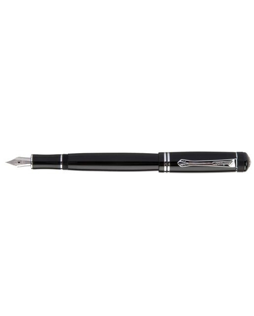 Caneta de aparo Dia Resina Kaweco preta e cromada 1