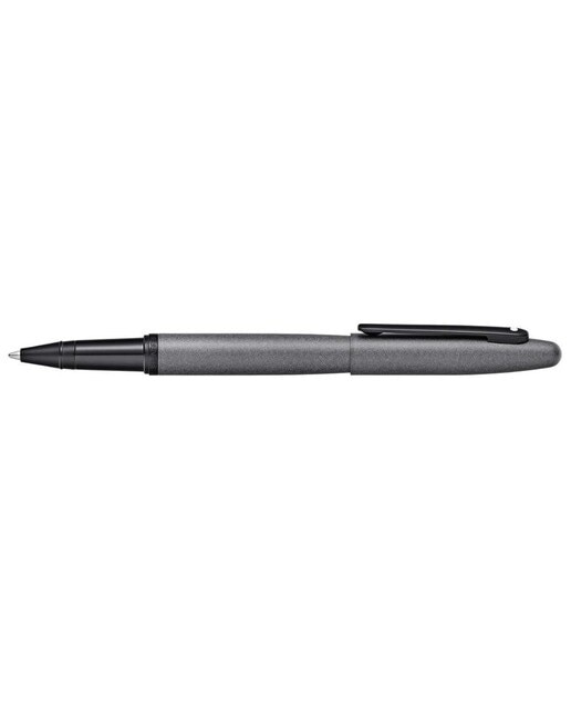 Caneta Rollerball VFM Laca - Cinzento Mate e Pormenores PVD - Preto 1