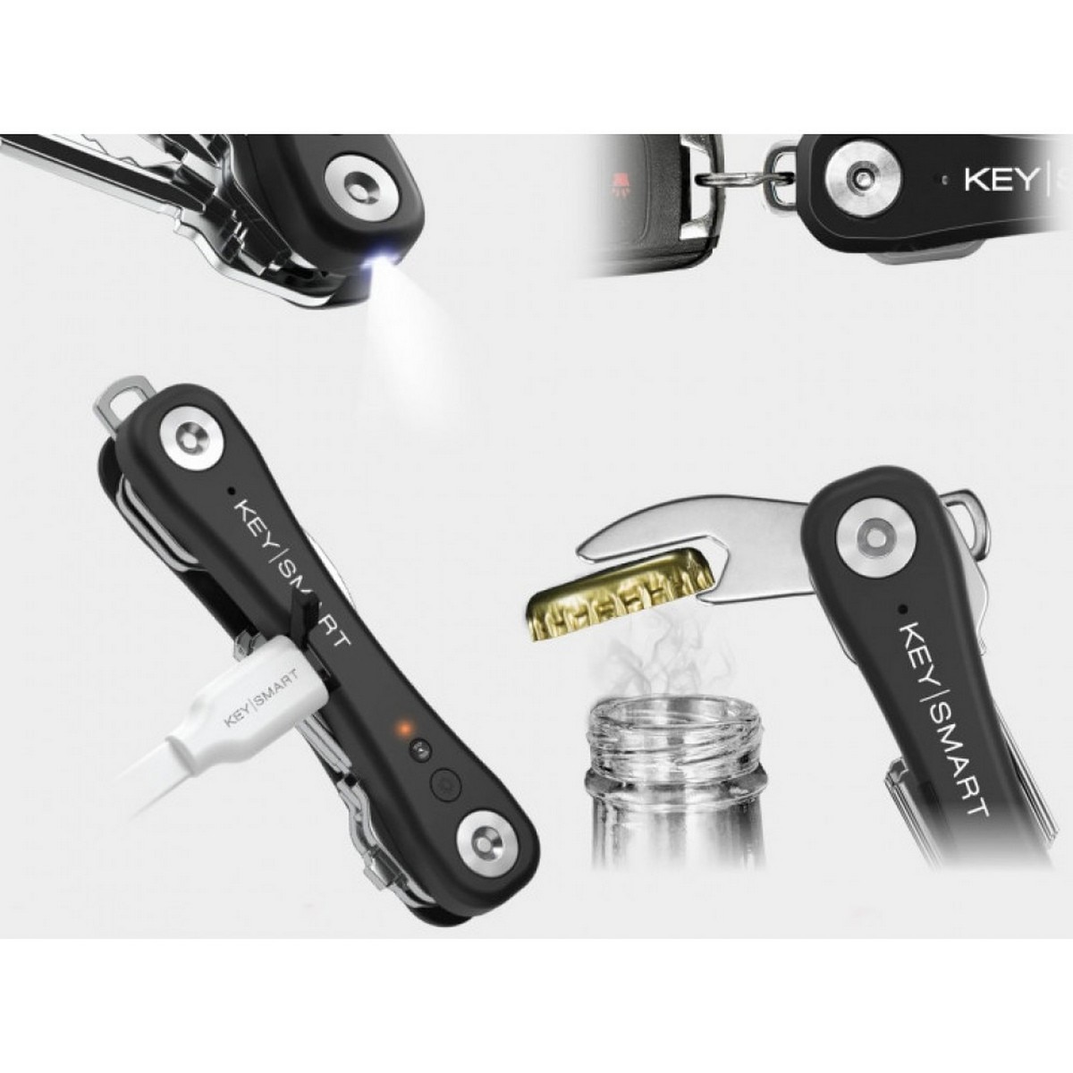 Porta-Chaves KeySmart iPro Find My - Preto 4