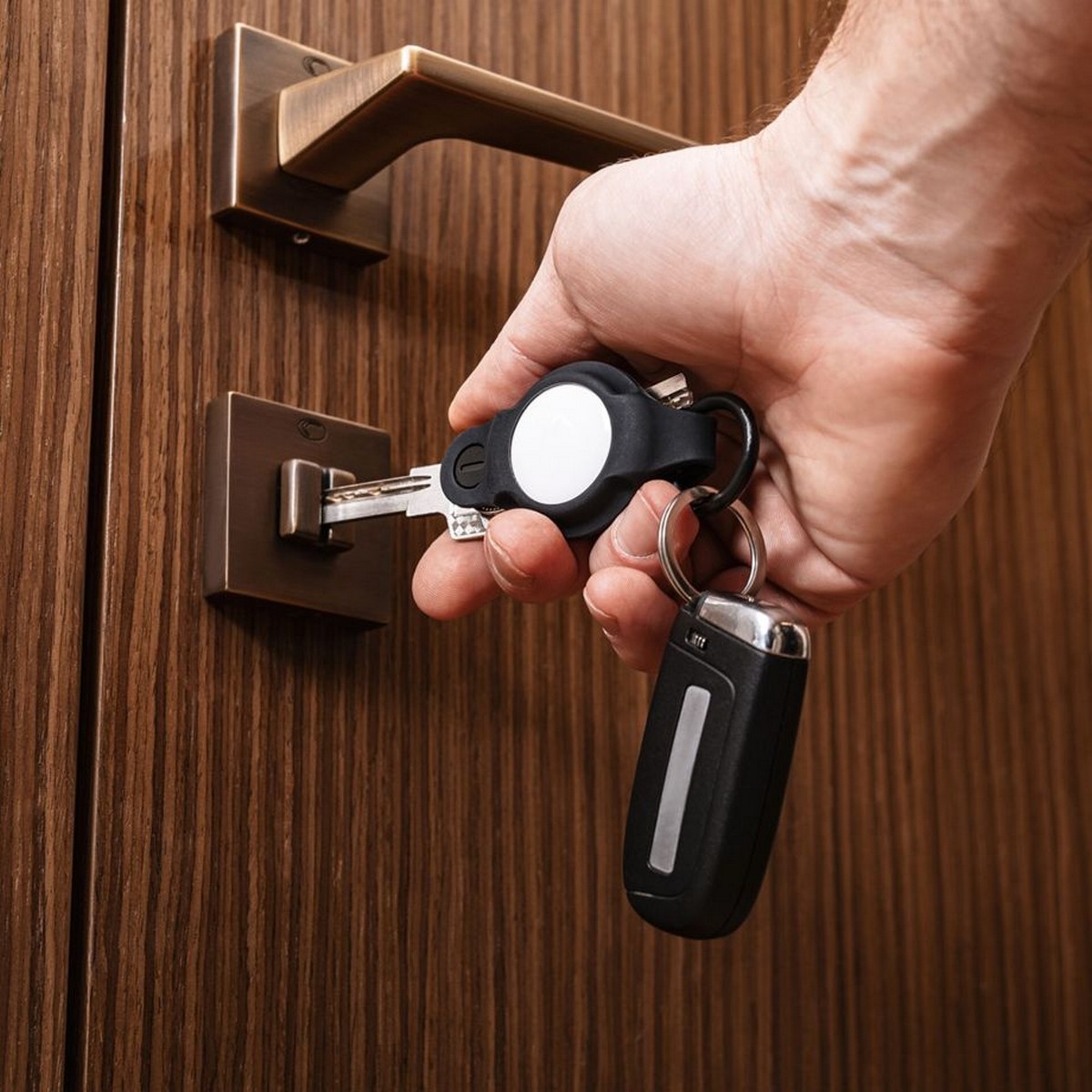 Porta-Chaves KeySmart AirTag Flex - Preto 6