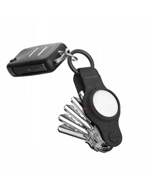 Imagem 0 de Porta-Chaves KeySmart AirTag Flex Vegan - Preto