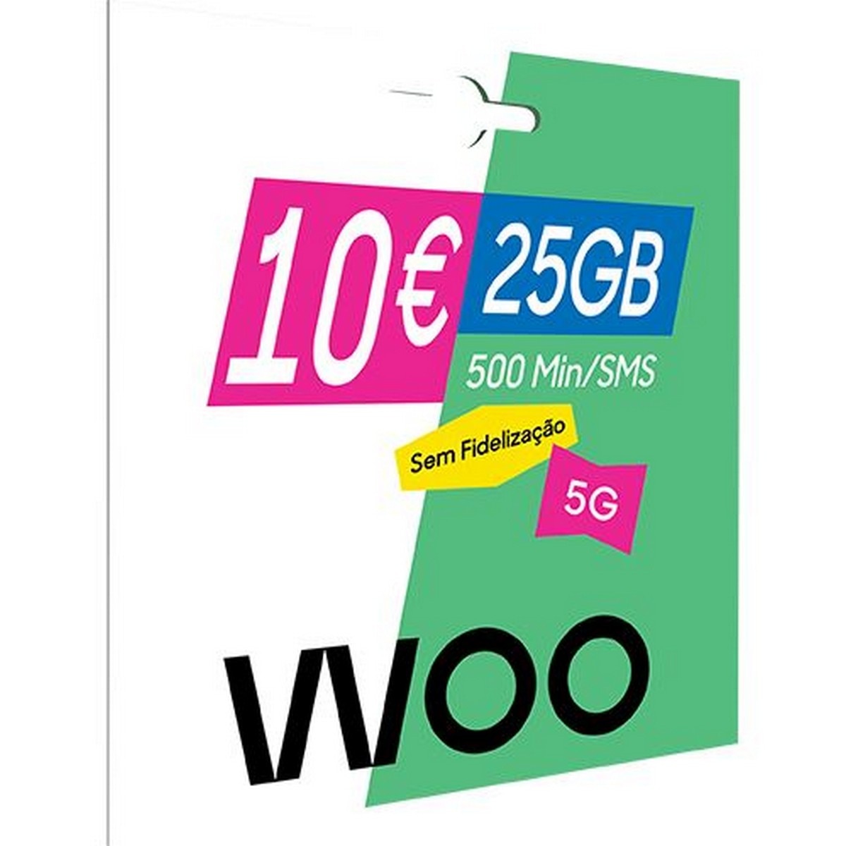 Imagem 0 de Cartão SIM WOO 25GB + 500 Minutos - 10€