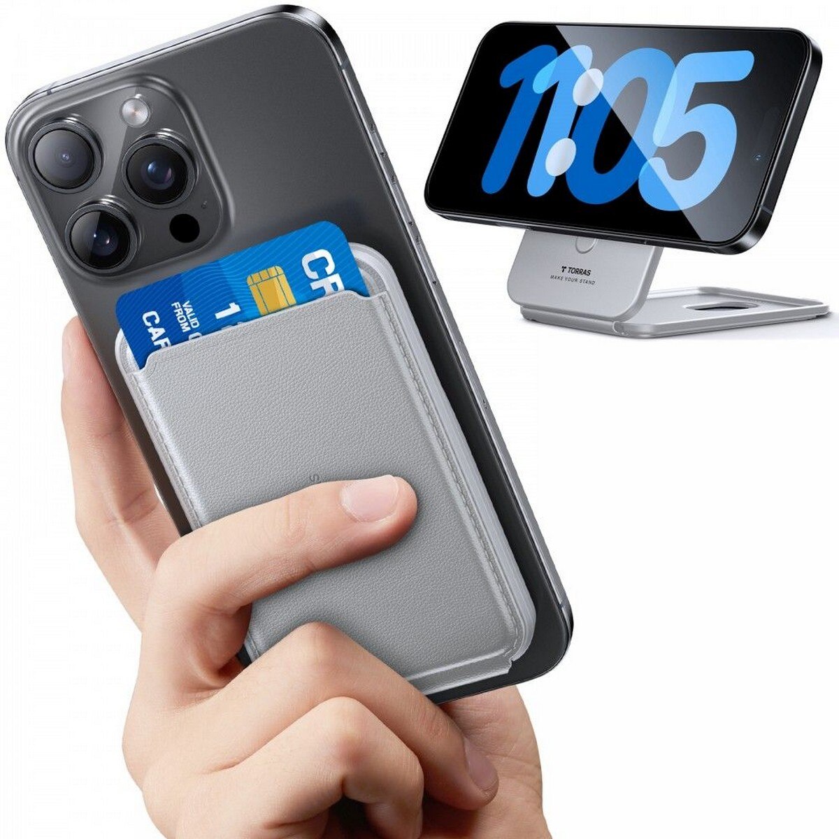 Suporte Torras Magspin Wallet - Cinzento 4