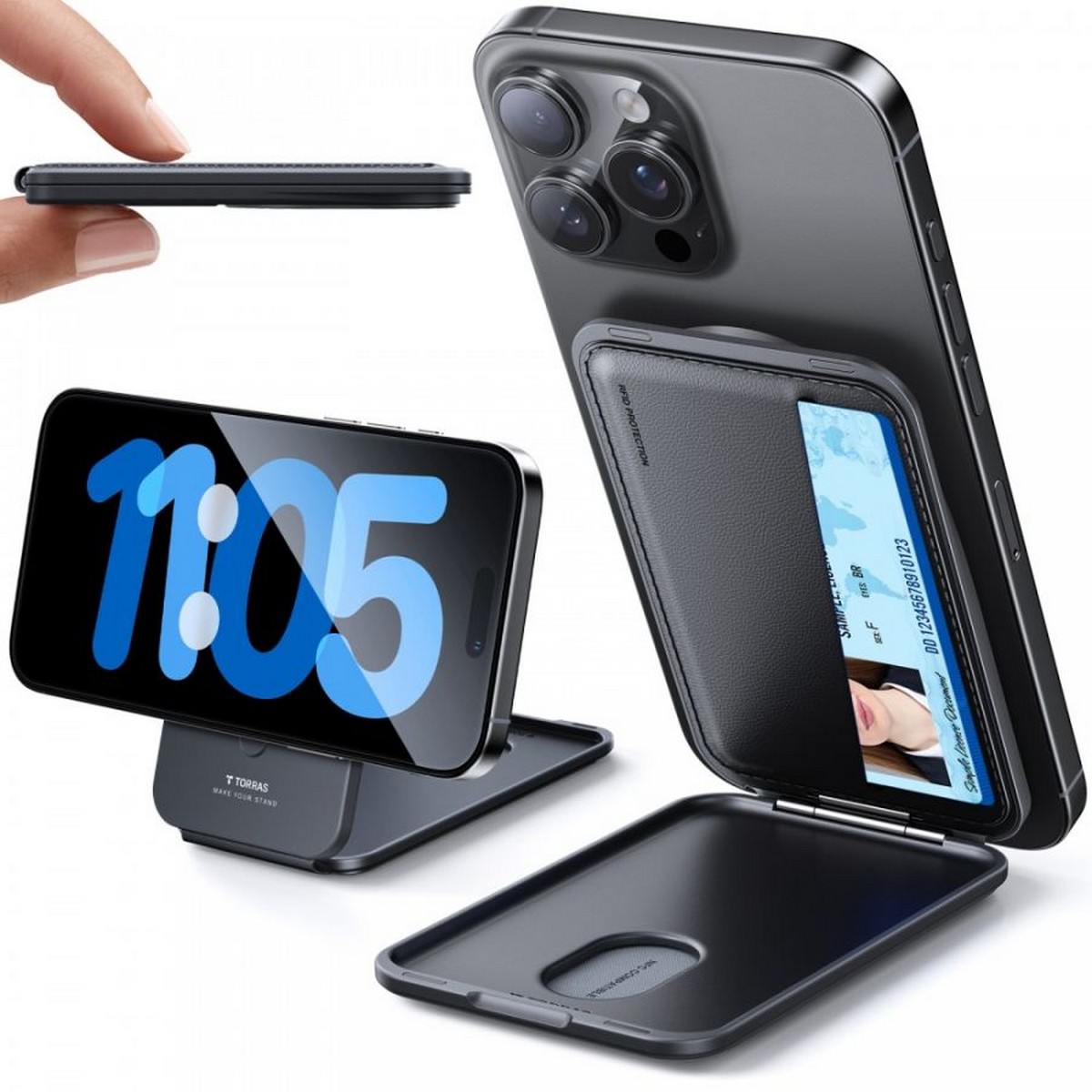 Imagem 0 de Suporte Torras Magspin Wallet - Preto