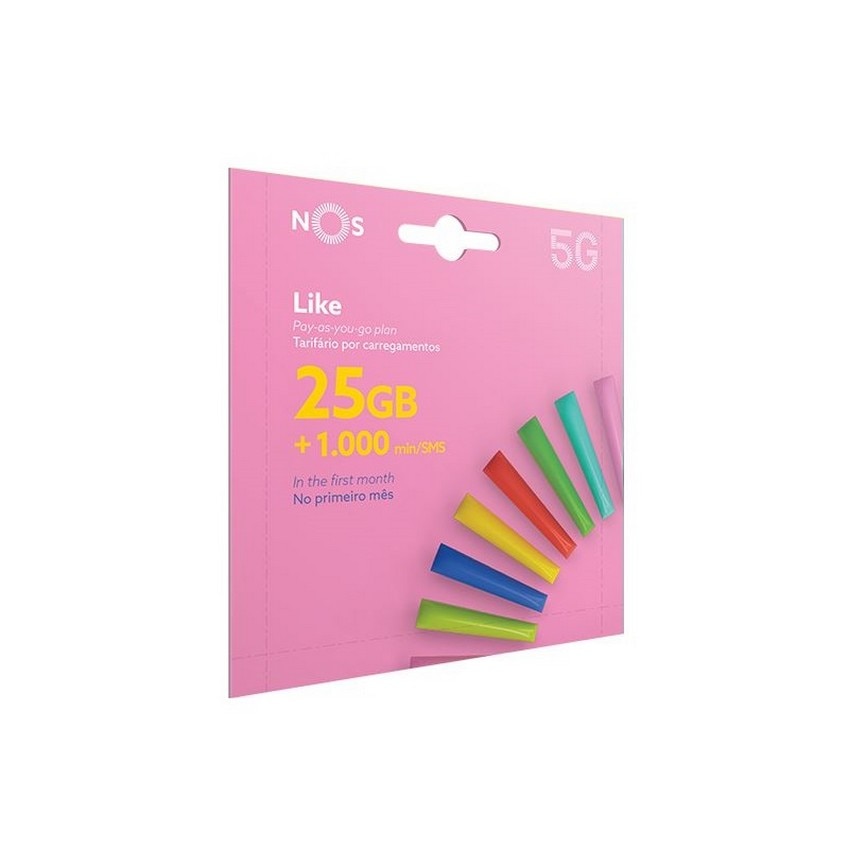 Imagem 0 de Cartão SIM NOS Like 25GB