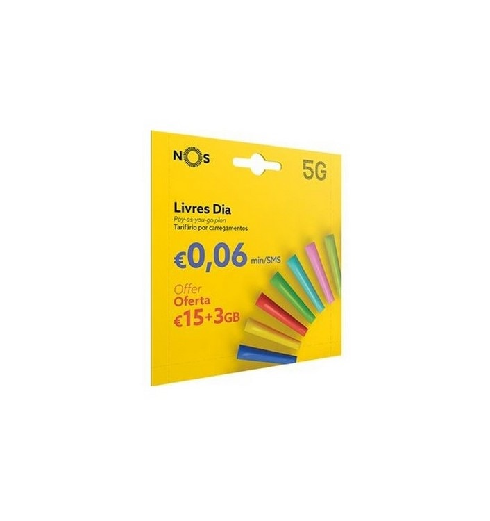 Imagem 0 de Cartão NOS Livres Dia 2,5€ 5G