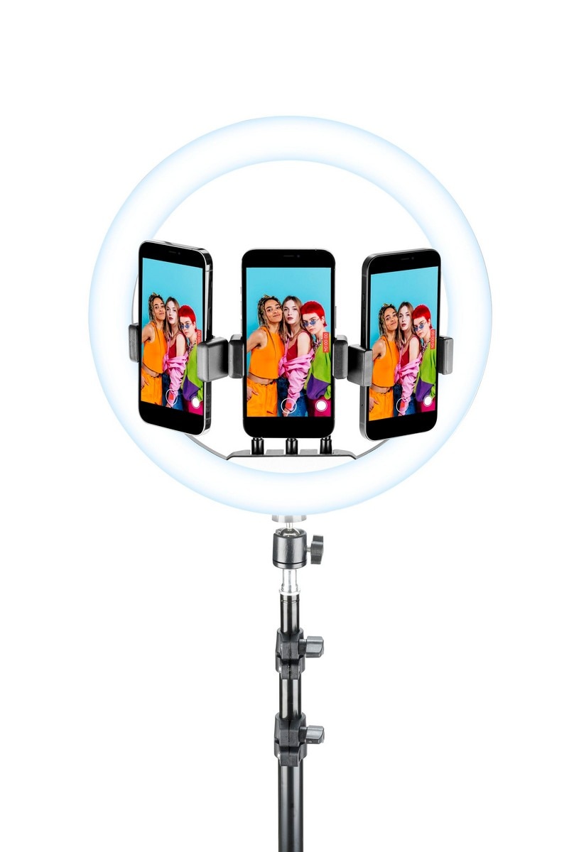 Imagem 0 de Tripé Selfie Ring Trio Universal Cellular Line SELFIERINGPROK