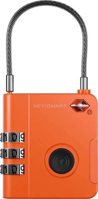 Imagem 0 de Cadeado KeySmart SmartLock KS520-ORG TSA Approved Find My Lock Or.
