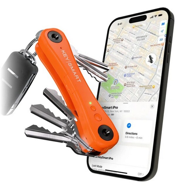 Imagem 0 de Porta-Chaves KeySmart iPro V3 KS431-ORG-V3 Apple Find My - Laranja
