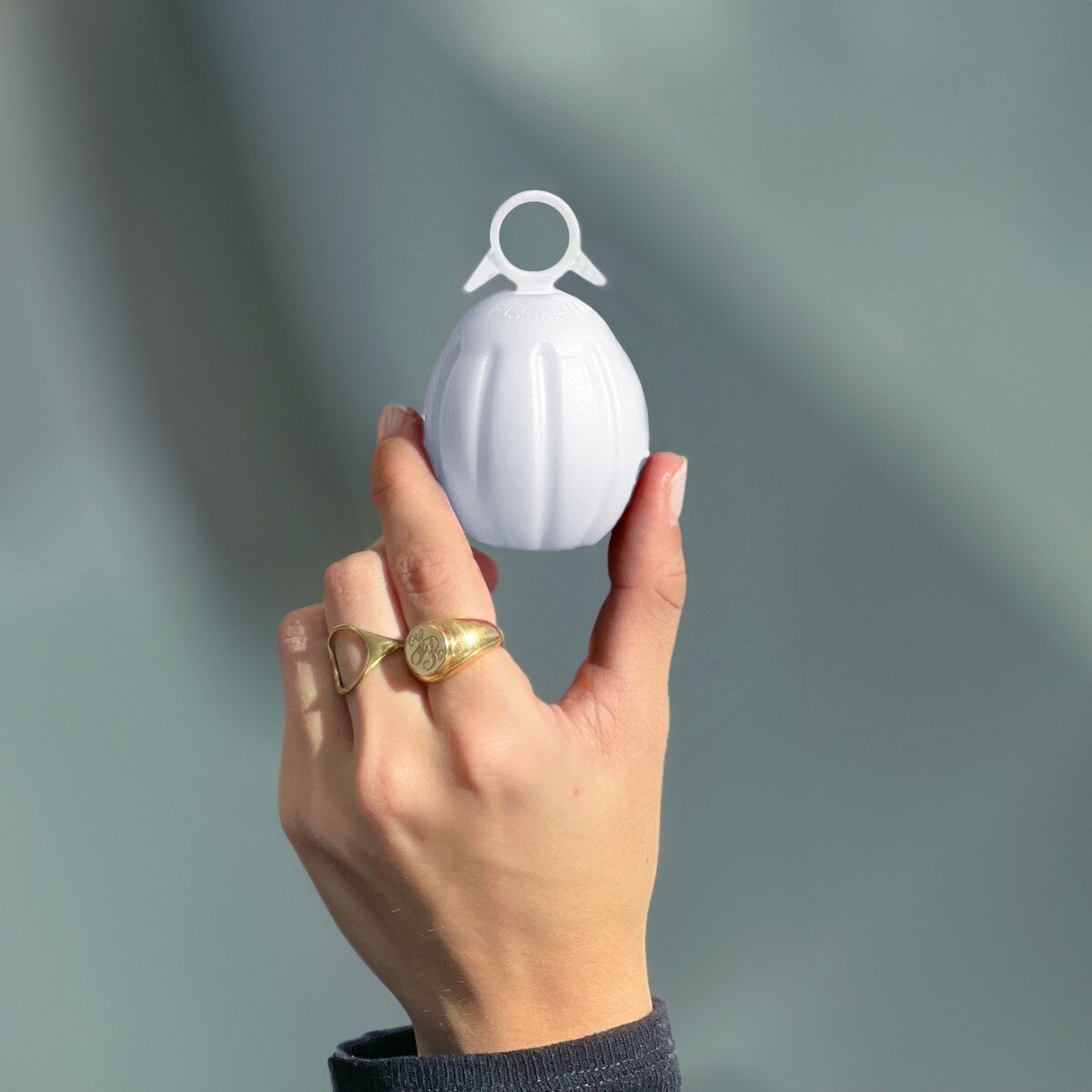 Alarme de Segurança Pessoal Flamaid Basic Peaceful Grenade Branco-2
