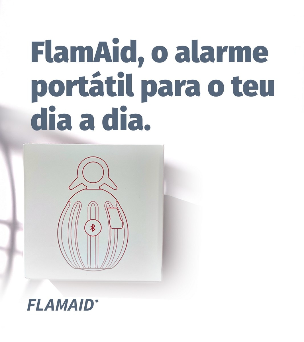 Alarme de Segurança Pessoal Flamaid Basic Peaceful Grenade Branco-4