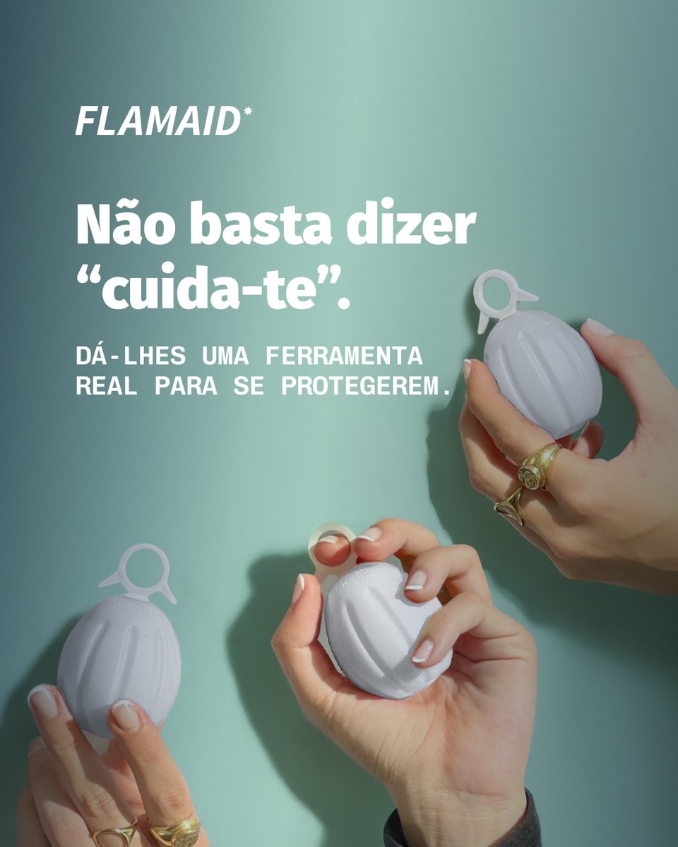 Alarme de Segurança Pessoal Flamaid Basic Peaceful Grenade Branco-6