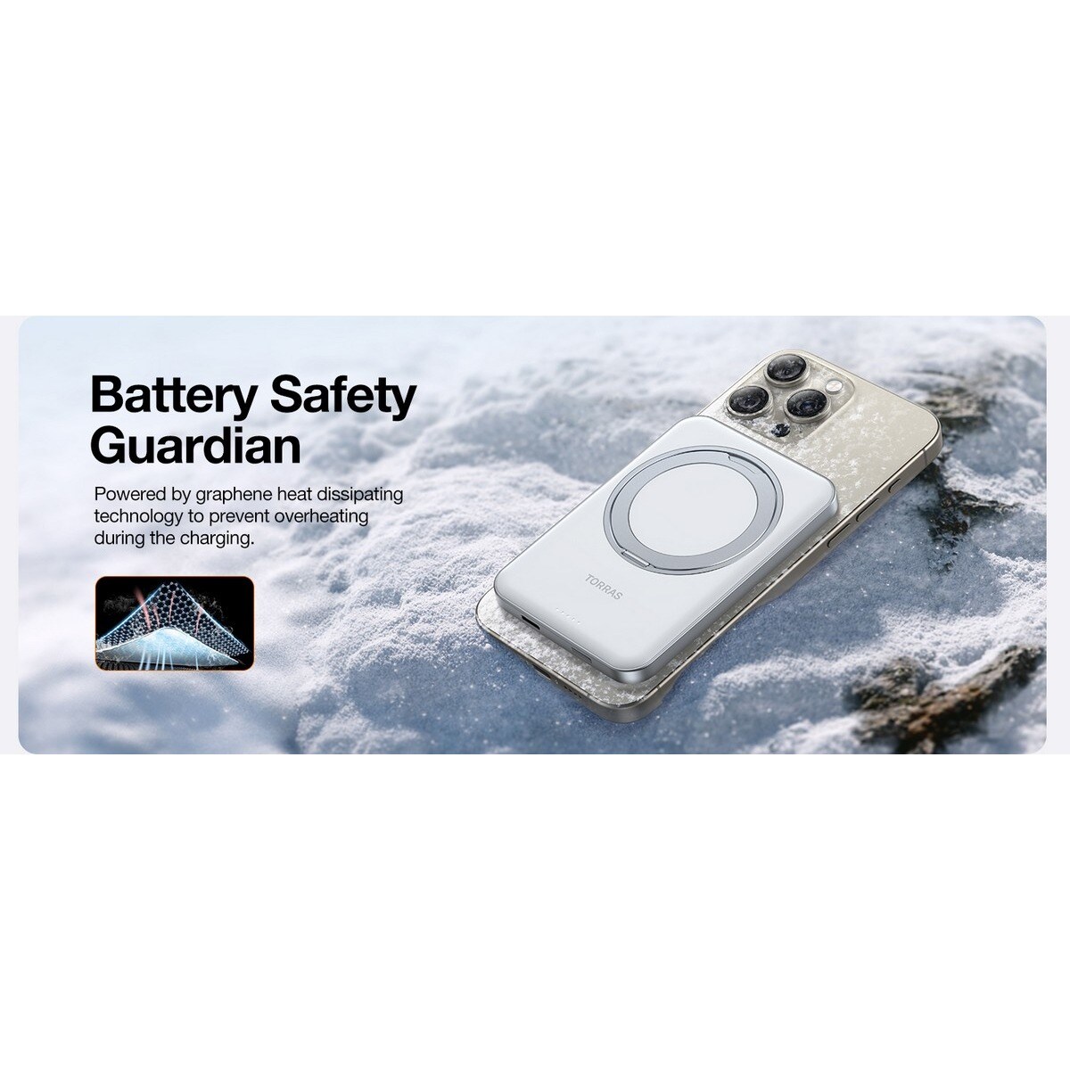 Powerbank Magstall Ostand Wireless 360º 5000MAH - White 7