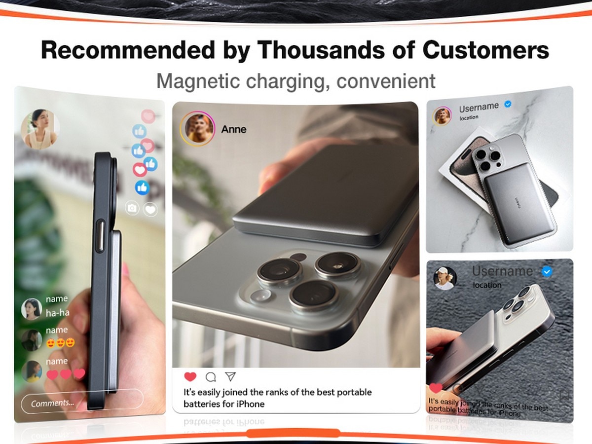 Powerbank MiniMag Ultimate Slim Wireless 5000MAH - Dark Grey 2