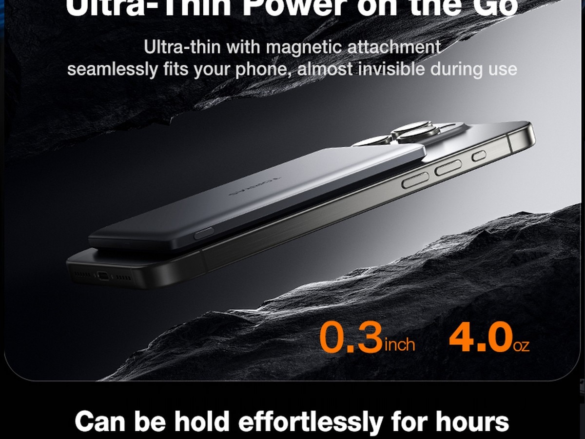 Powerbank MiniMag Ultimate Slim Wireless 5000MAH - Dark Grey 4