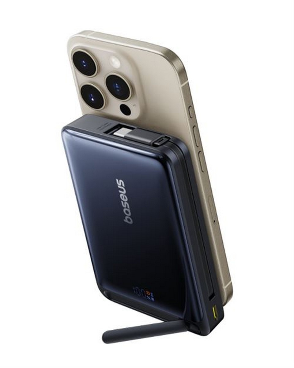 Powerbank Magnética Baseus Nomos QI2 10000mah 45W - Preto 5