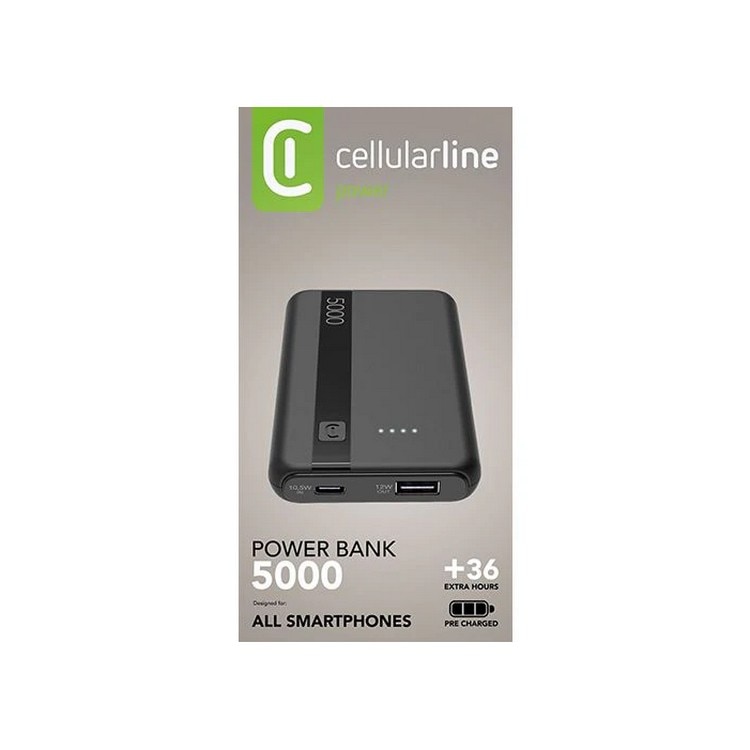 Powerbank Cellular Line Power 5000mAh - Preto Preto-2