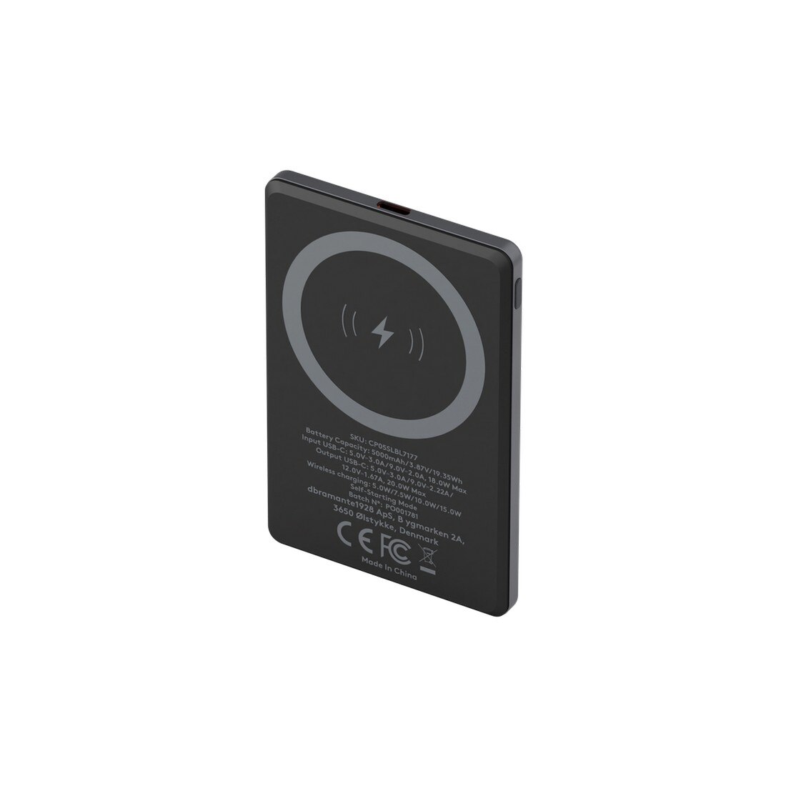 Powerbank Dbramante1928 Re-charge 5K Wireless v2 - Cinzento Cinzento-6