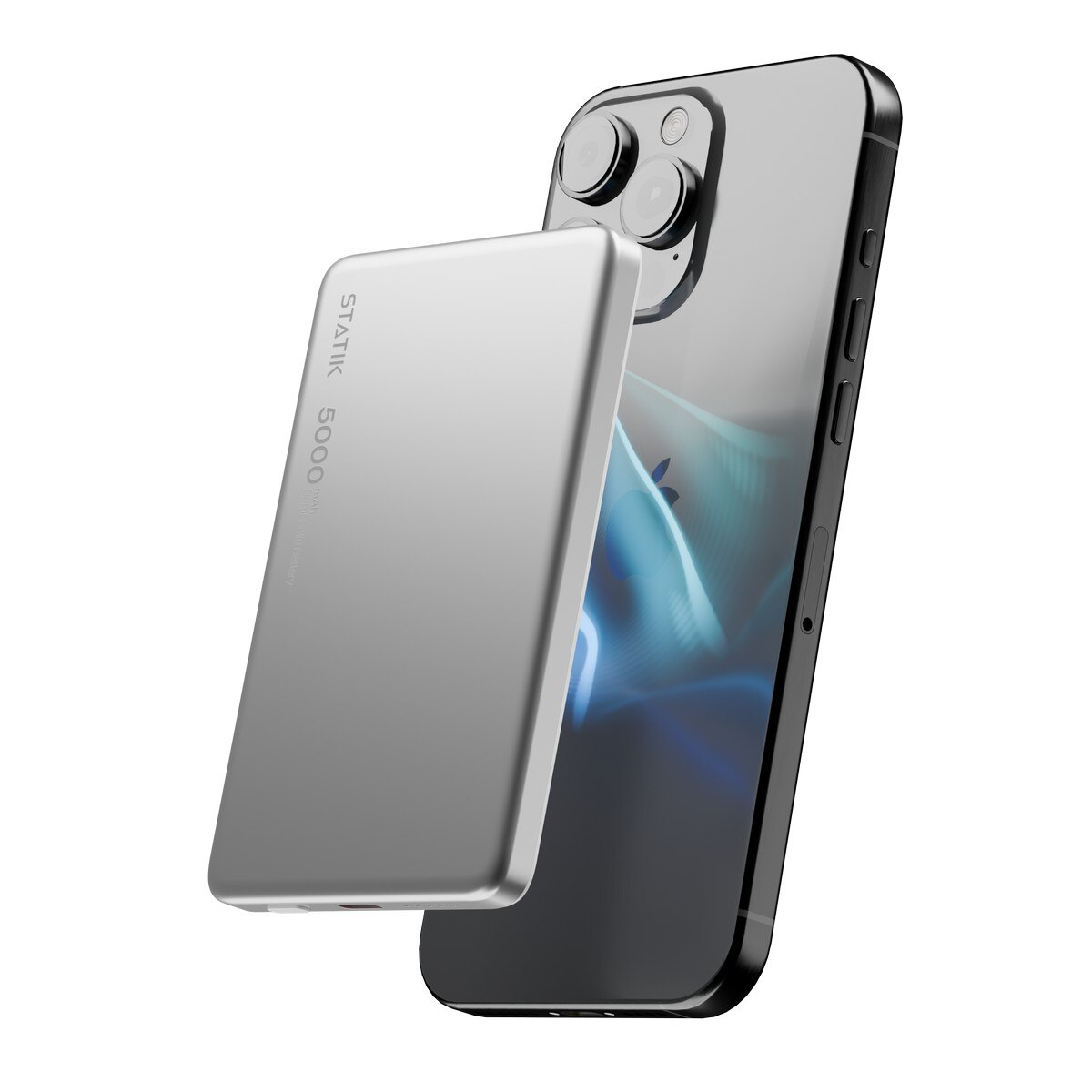 Power Bank Statik State With Semi-solid Electrolyte Technology, 5000mAh MagSafe-Compatible V2 - White White-5