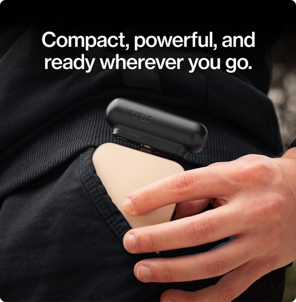 Power Bank Statik Snap-N-Charge® de 3200 mAh Preto-8