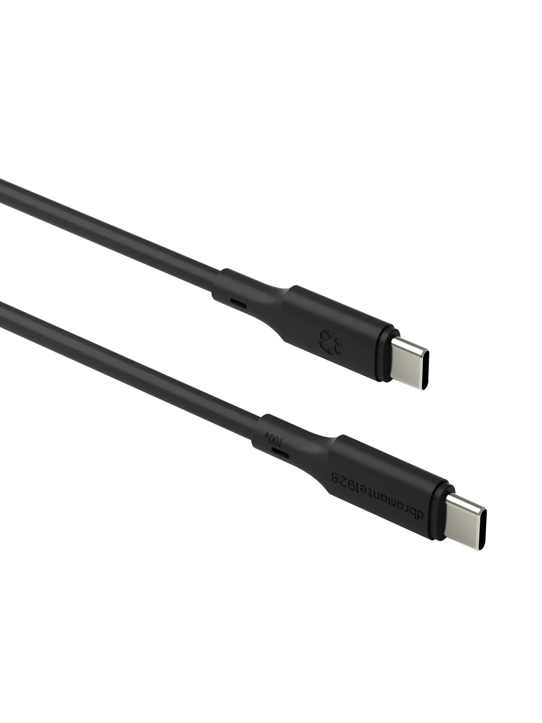 Cabo Dbramante Re-charge IT USB?C/USB?C de 4 m e 100W - Preto Preto-3