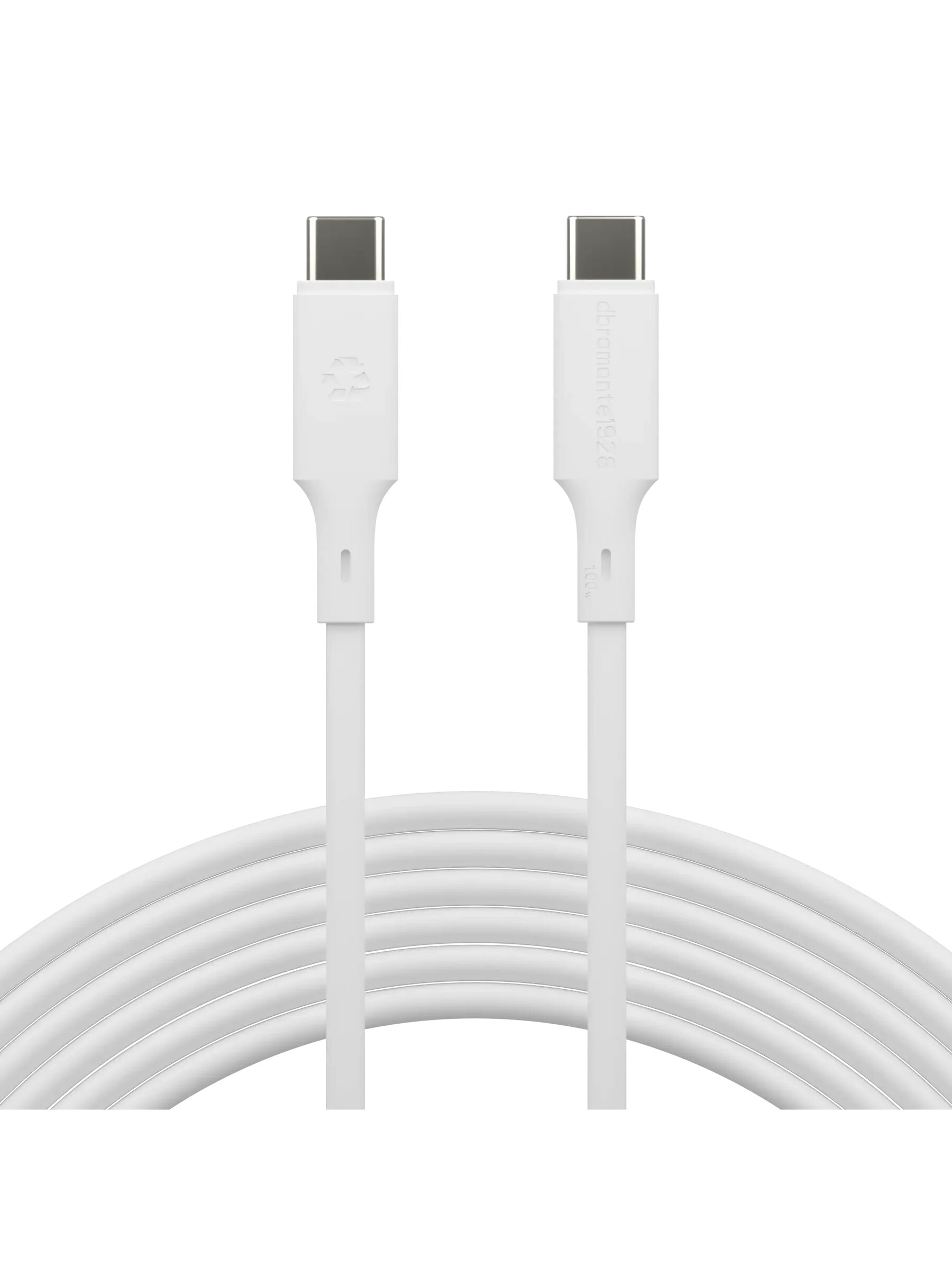 Cabo Dbramante Re-charge IT USB?C/USB?C de 3 m e 100W - Branco Branco-2