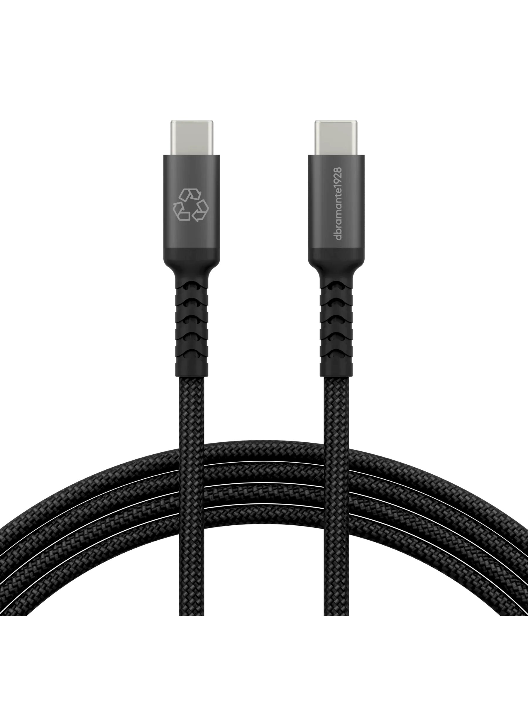 Cabo Dbramante Braided Re-charge IT USB?C/USB?C de 2 m e 240W - Preto Preto-2