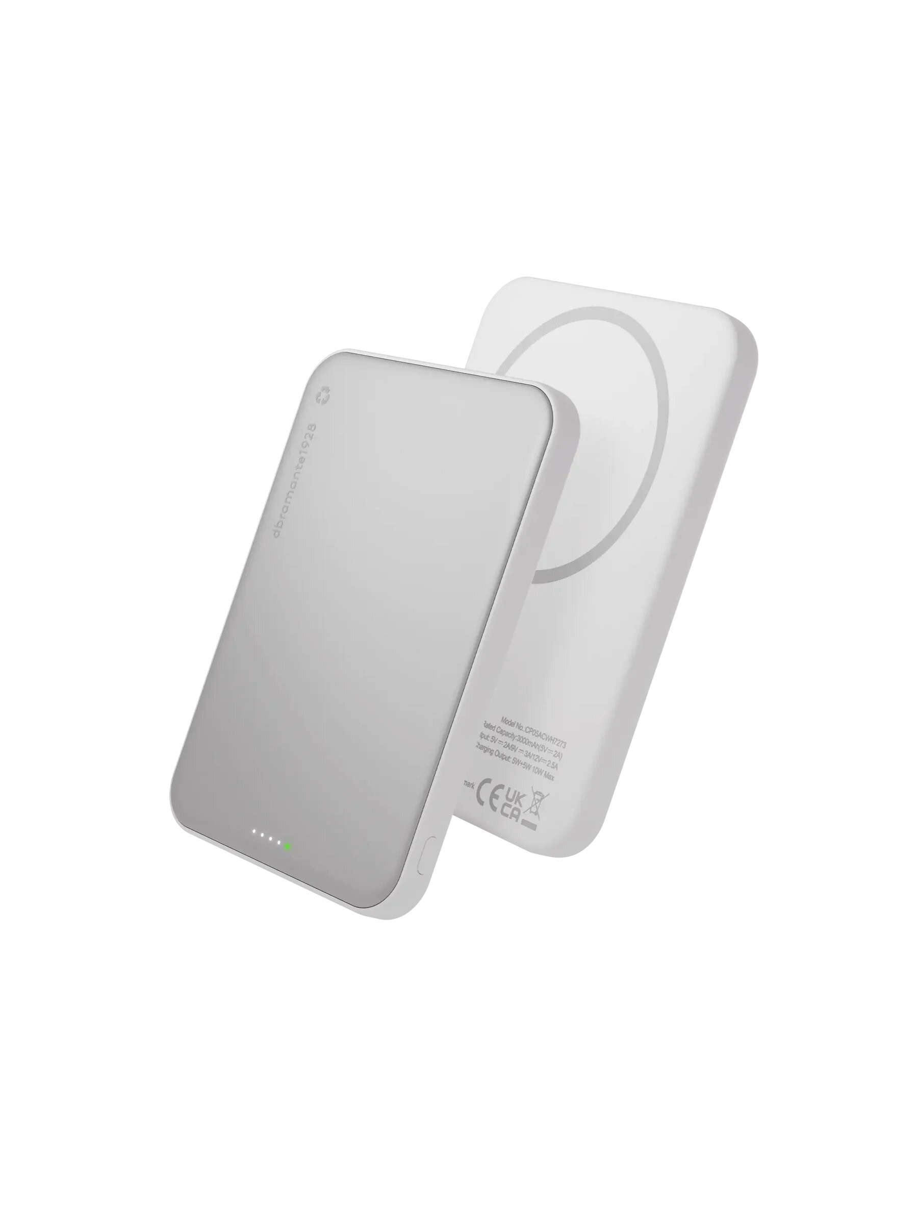 Imagem 0 de Powerbank Dbramante1928 Re-charge 5K Ultra Slim sem Fios Qi2.2 25W - Branco