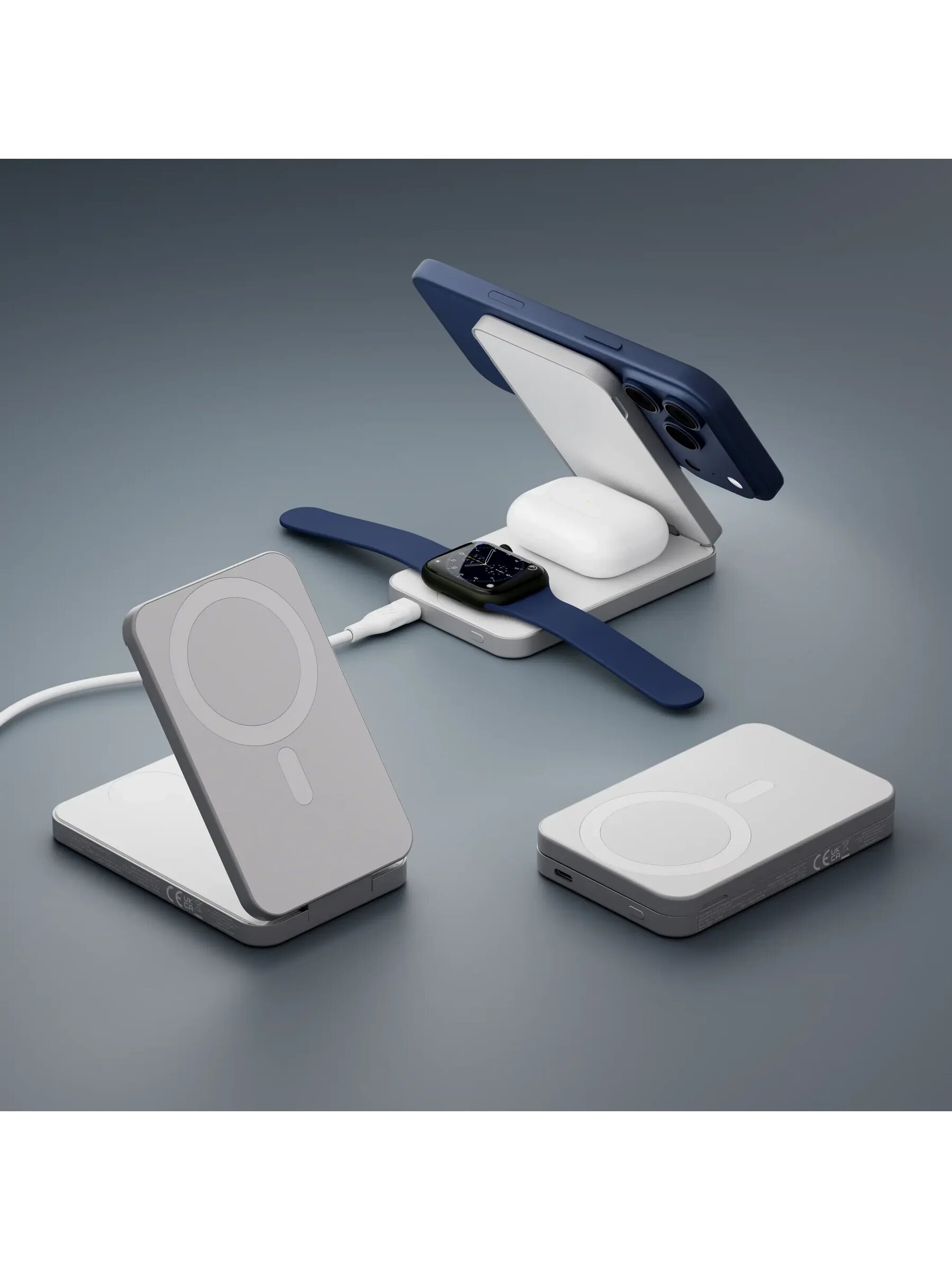 Powerbank Dbramante1928 Re-charge 8K 3 em 1 sem Fios Qi1.3 - Branco Branco-5