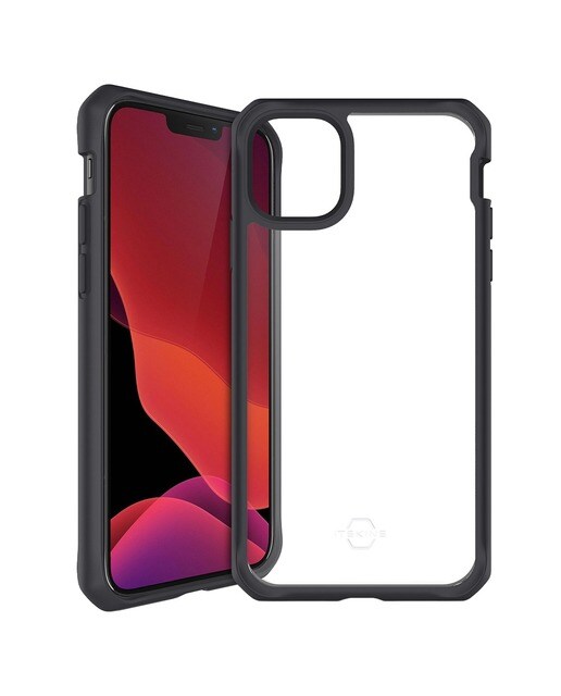 Imagem 0 de Capa Itskins Hybrid Solid iPhone 12 mini - Black Clear