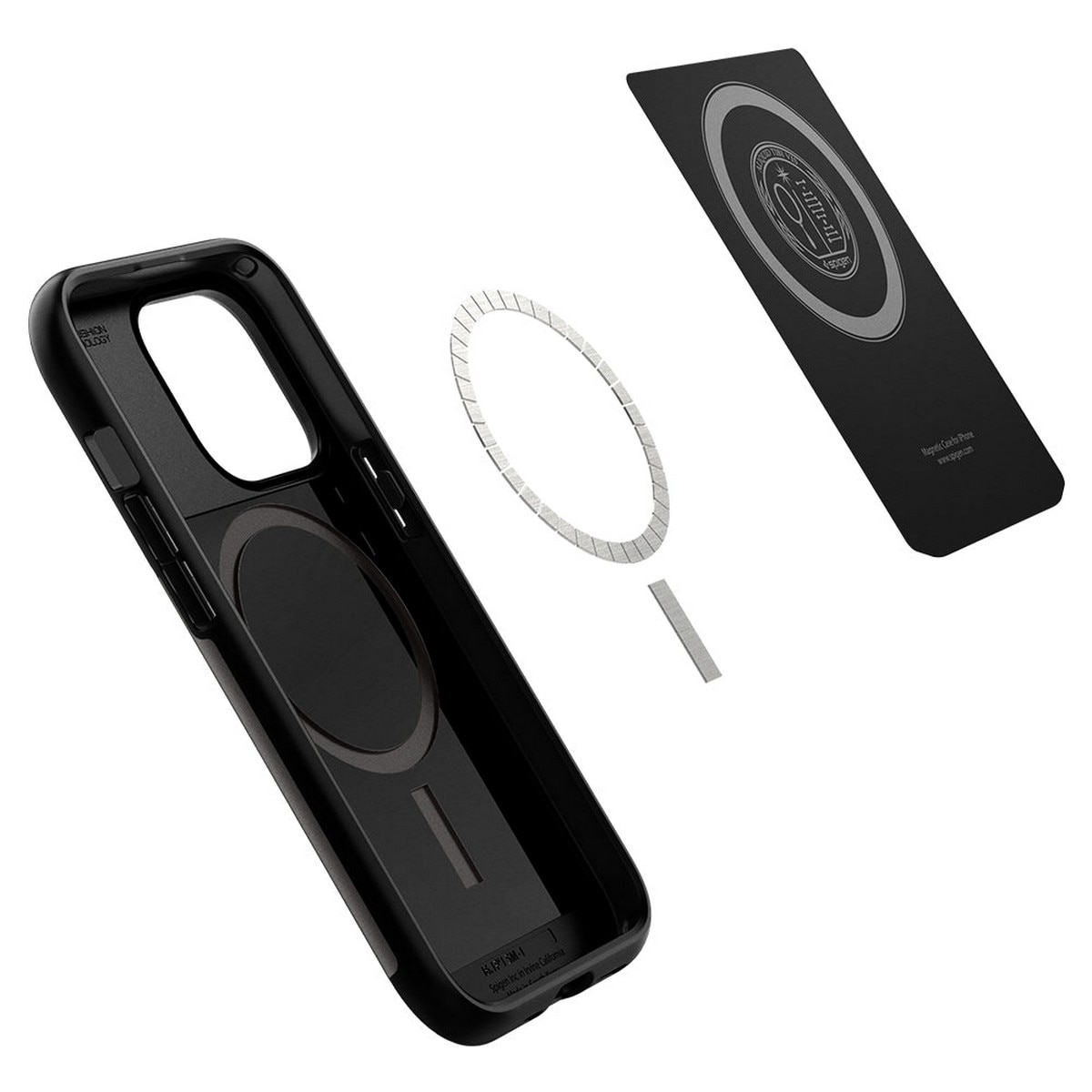 Capa Slim Armor Mag (MagFit) para iPhone 13 Pro Metalizado/Preto-2