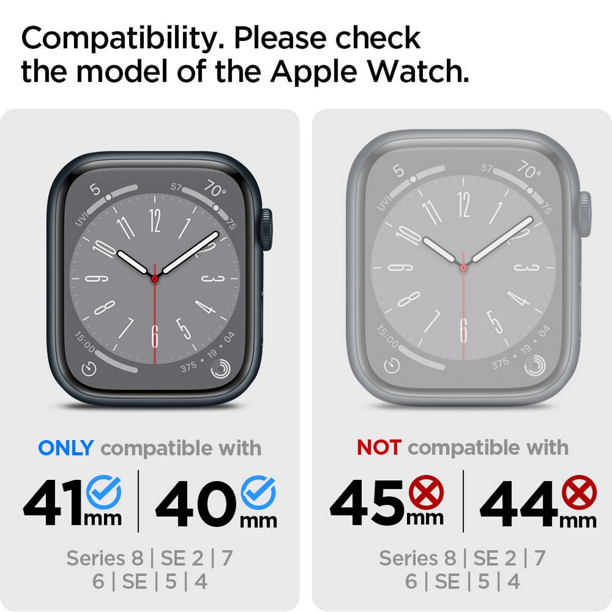 Capa Rugged Armor Pro para Apple Watch Series (41mm/40mm) Preto-11