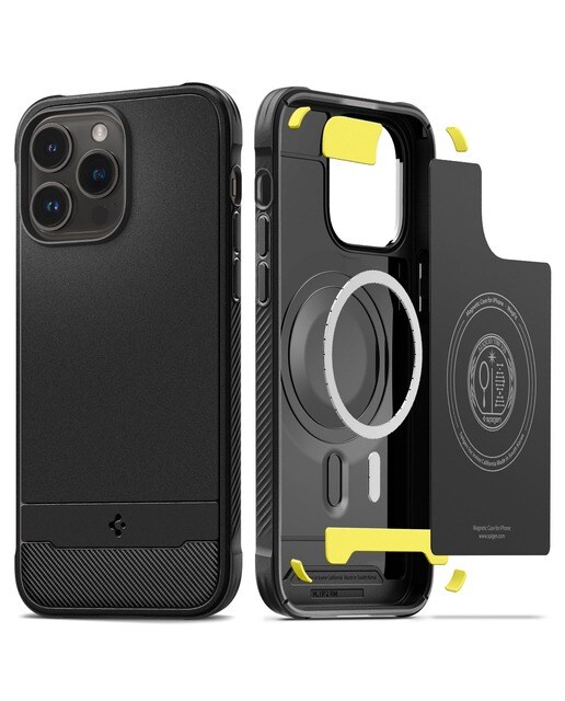 Imagem 0 de Capa Spigen Rugged Armor com MagFit para iPhone 14 Pro
