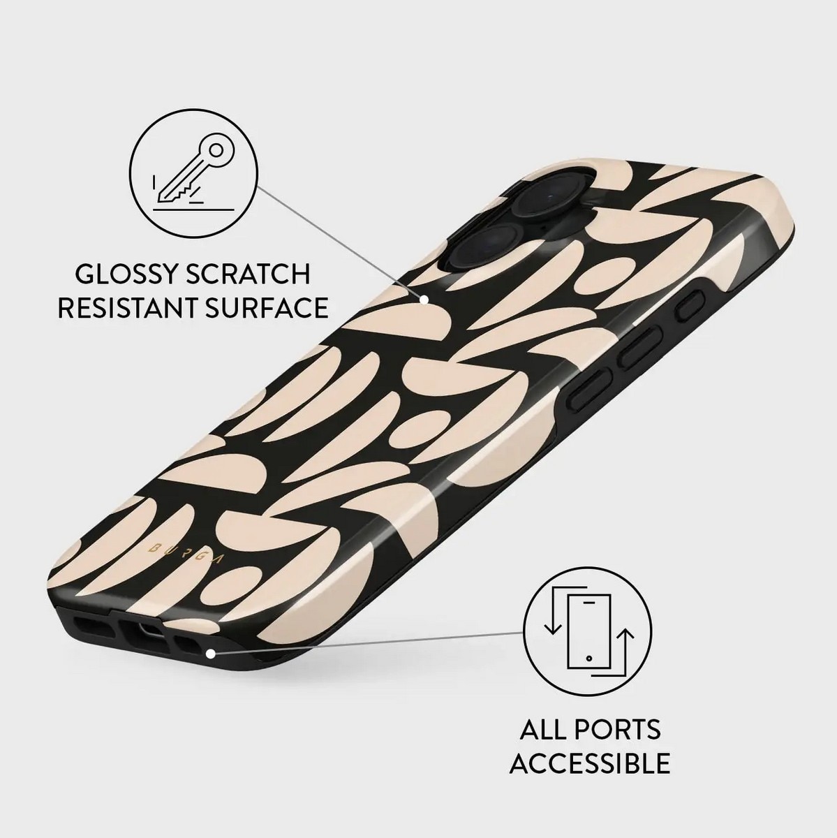 Capa Burga Tough com MagSafe para iPhone 16 Plus - Moonlight 3