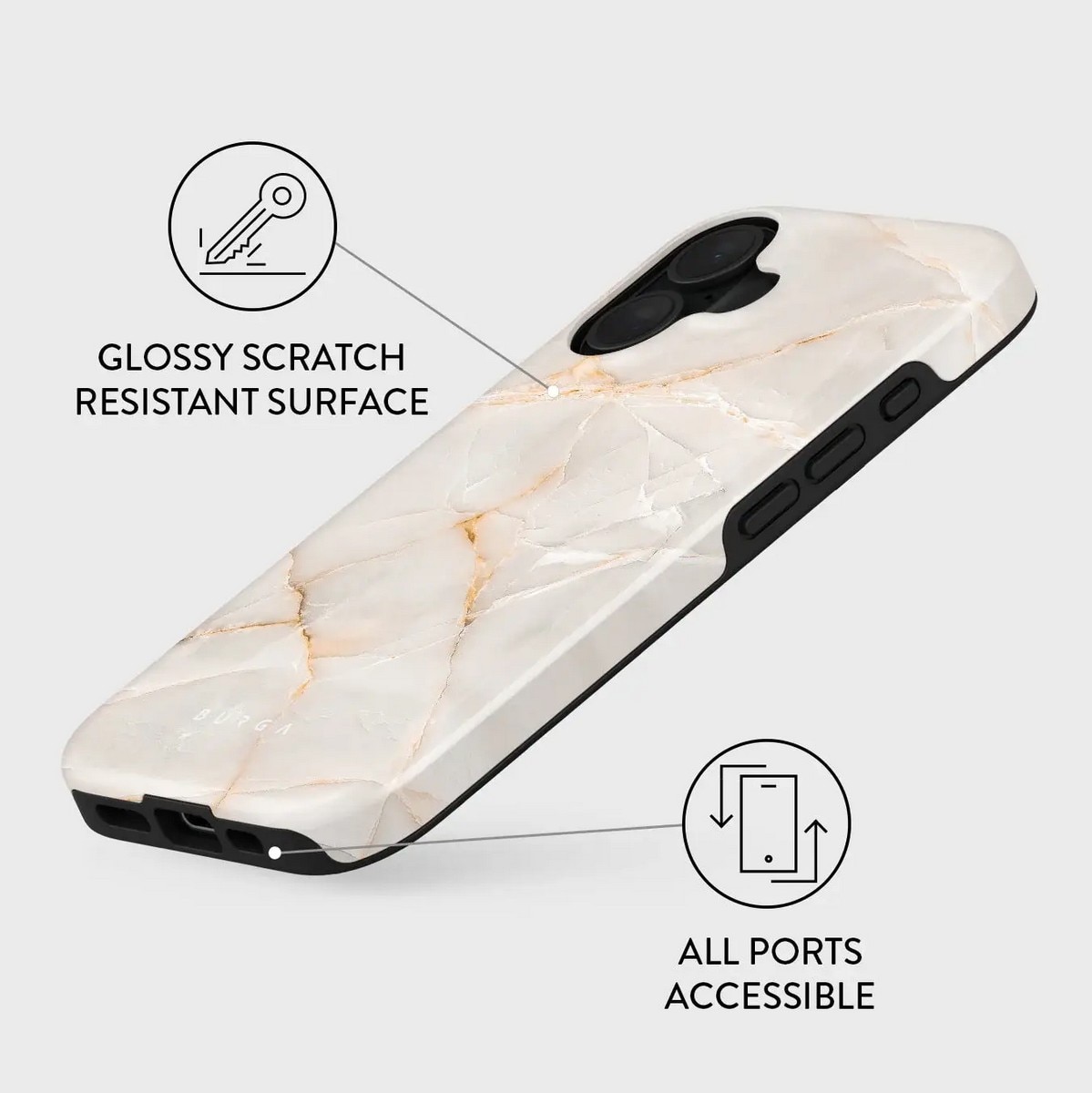 Capa Burga Tough com MagSafe para iPhone 16 Plus - Vanilla Sand 3